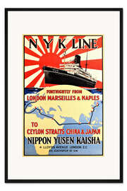 Gerahmter Kunstdruck NYK-Line