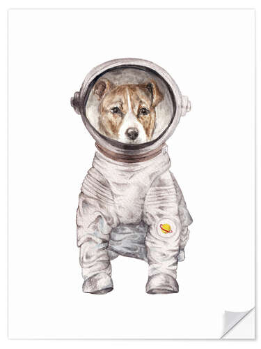 Wall sticker Laika the Space Pup