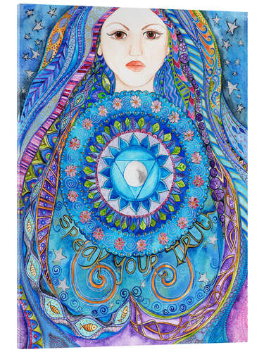 Akryylilasitaulu Throat chakra