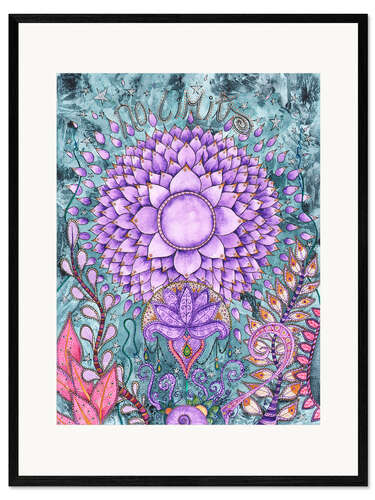 Framed art print Crown chakra