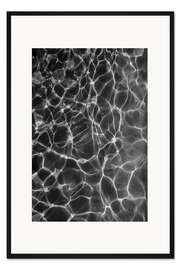 Gerahmter Kunstdruck Schwarzes Wasser