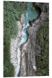 Acrylglas print Wild water CANYON in the Alps, Austria