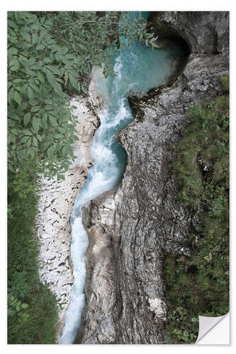 Vinilo para la pared Cañón de agua en los Alpes, Austria