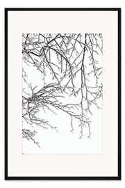 Gerahmter Kunstdruck Schneereiche Tage