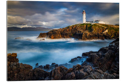 Tableau en plexi-alu Fanad Head dans la lumière du soir