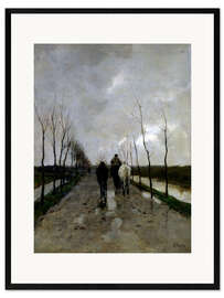 Framed art print A Dutch road
