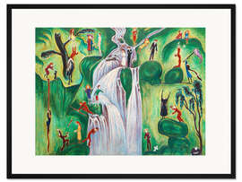 Gerahmter Kunstdruck Wasserfall