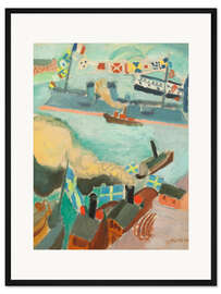 Gerahmter Kunstdruck Flaggenparade