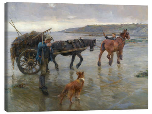 Canvas print Seaweed Gatherers