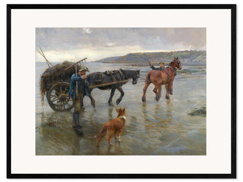 Innrammet kunsttrykk Seaweed Gatherers