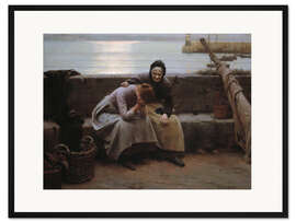 Gerahmter Kunstdruck Niemals am Morgen und am Abend