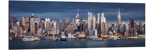 Quadro em alumínio Skyline de Manhattan