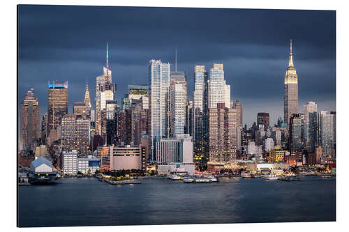 Aluminium print Manhattan skyline with Empire State Building