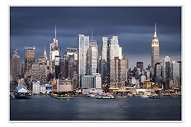 Poster Skyline di Manhattan con Empire State Building