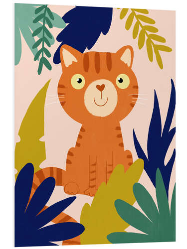 Foam board print Jungle Tiger