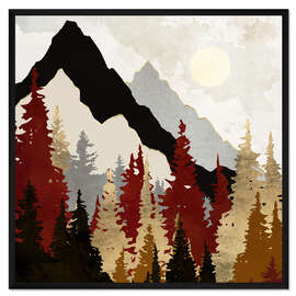 Gerahmter Kunstdruck Herbstlandschaft