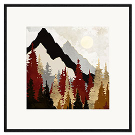 Gerahmter Kunstdruck Herbstlandschaft