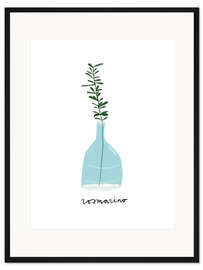 Gerahmter Kunstdruck Rosmarin (italienisch)