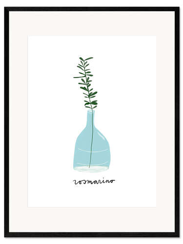 Ingelijste kunstdruk Rosemary (Italian)