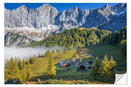 Sticker mural Matin d'automne sur le Dachstein