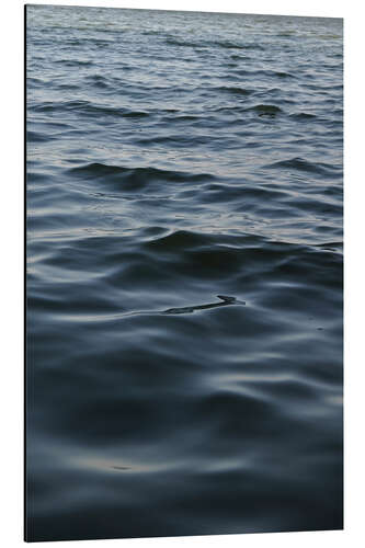 Aluminium print Deep blue water