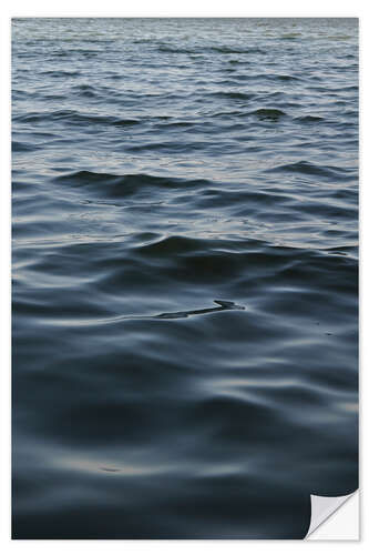 Selvklebende plakat Deep blue water