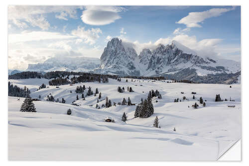 Sisustustarra A winter morning on the Seiser Alm