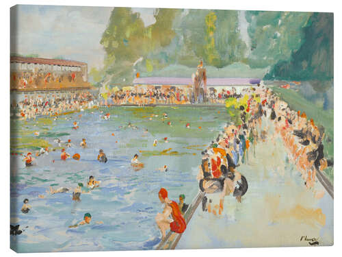 Canvas print In the swimming pool (Chiswick Baths)