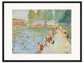 Gerahmter Kunstdruck Im Schwimmbad (Chiswick Baths)