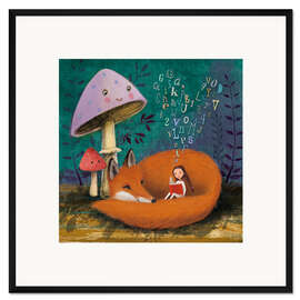 Gerahmter Kunstdruck Gutenachtgeschichte