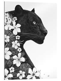 Gallery Print Panther mit Blumen