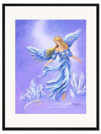 Gerahmter Kunstdruck Kristallengel