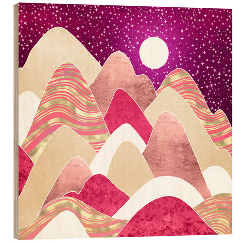 Wood print Candyland