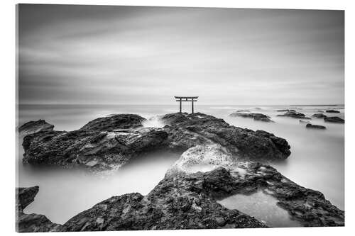 Stampa su vetro acrilico Torii sulla costa giapponese