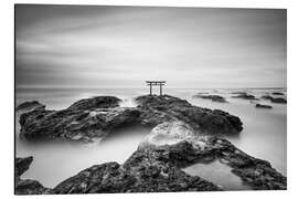 Aluminium print Torii on the Japanese coast