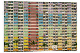 Magnettafel Bunte Fassade