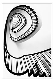 Wall print  Spiral staircase - Ercan Sahin