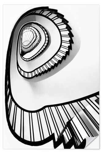 Wandsticker Spirale Treppe