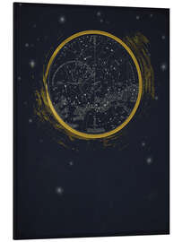 Magnettafel Vintage Sternenkarte