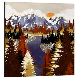 Magnettafel Herbstliche Flusslandschaft