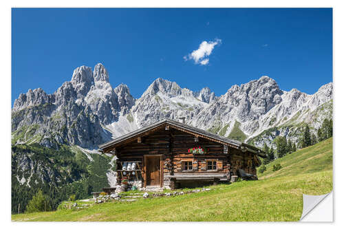 Wall sticker Alpine Hut in the Austrian Alps