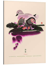 Alubild Paar Mandarinenenten