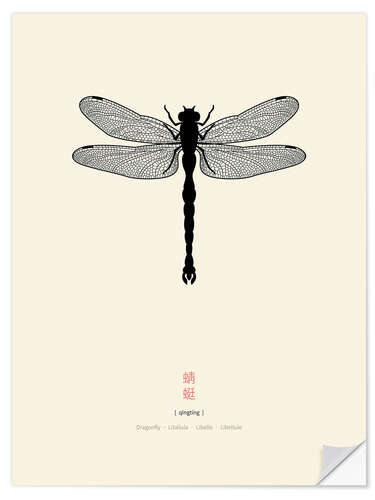 Wall sticker Dragonfly