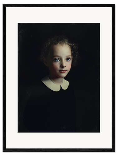 Ingelijste kunstdruk Portrait of a girl