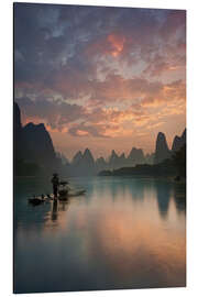 Magnettafel Li River bei Sonnenaufgang