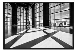 Gerahmter Kunstdruck Licht und Schatten im Novecento, Mailand