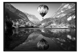 Gerahmter Kunstdruck La mongolfiera