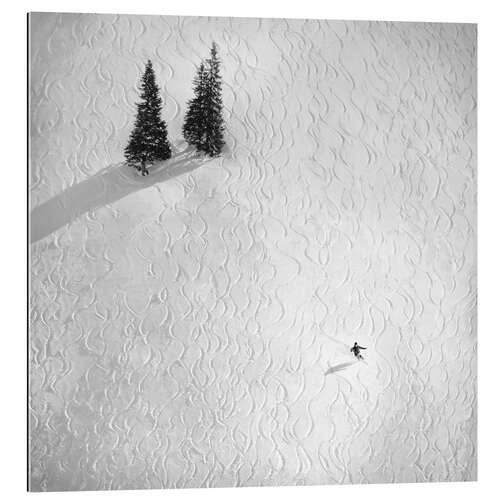 Galleriprint Ski tracks in the snow
