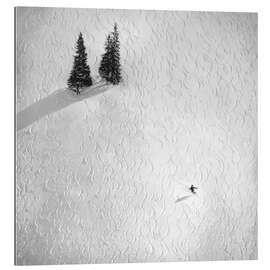 Gallery Print Skispuren im Schnee