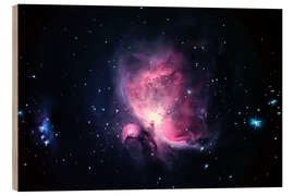 Hout print Orion Nebula